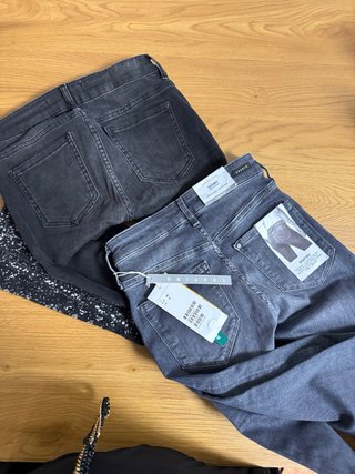 Calças Zara e H&M pretas e cinzentas Skinny