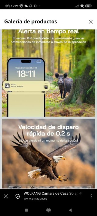 Cámara Caza Solar 4G LTE 2.5K WOLFANG
