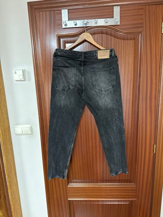 Vaqueros Pull&Bear Negro Talla 38