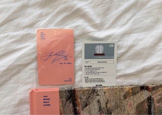 Photocard BTS You Never Walk Alone Jungkook Jin