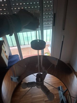 Lámpara de techo moderna tela
