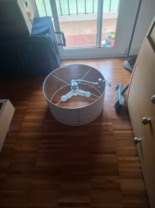 Lámpara de techo moderna tela
