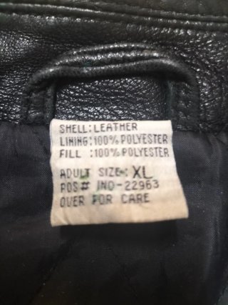 Chaqueta de cuero para hombre