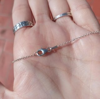 Collar plata y minicuarzo Andrea Alos Joyas