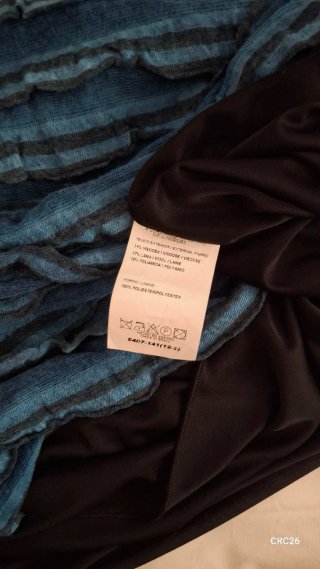Vestido Alba Conde azul y turquesa