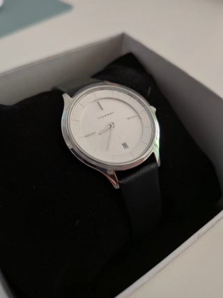 Reloj Viceroy Mujer Correa Negra y Esfera Blanca