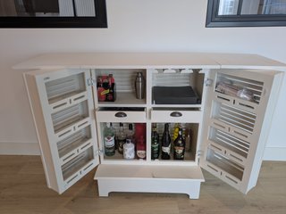 Mueble-bar blanco Maisons Du Monde