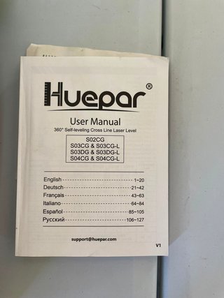 Lote HUEPAR profesional prácticamente nuevo