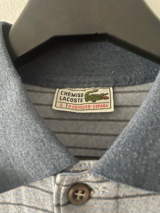 Camiseta Lacoste Manga Larga Rayas Talla XL