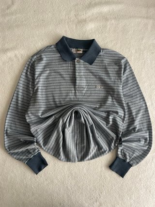 Camiseta Lacoste Manga Larga Rayas Talla XL