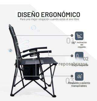 Silla TIMBER RIDGE Plegable Ligera Camping