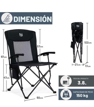 Silla TIMBER RIDGE Plegable Ligera Camping