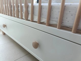Cuna blanca 60x120 con cajón