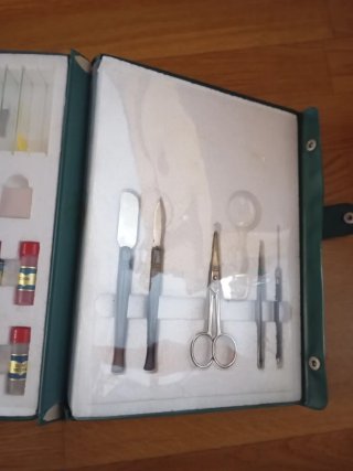 Microscopio con accesorios