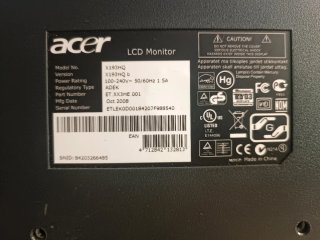 2 x Monitores Acer VGA Negros