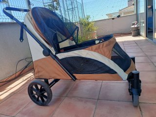 Carrito Pawhut perros hasta 30kg plegable