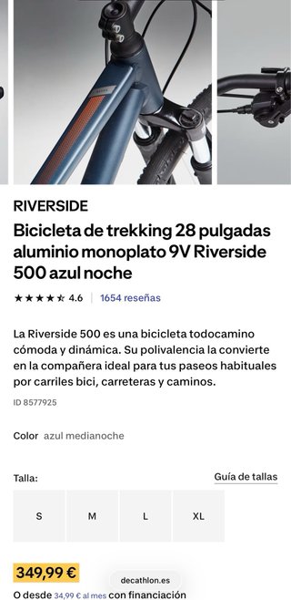 Bicicleta Riverside 500 28” 9 velocidades