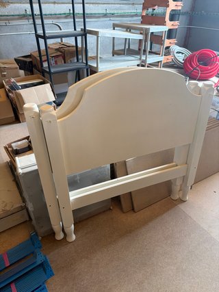 Cabezal cama 90cm madera blanco