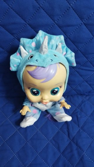 Muñeca Bebé Llorón Pijama Azul