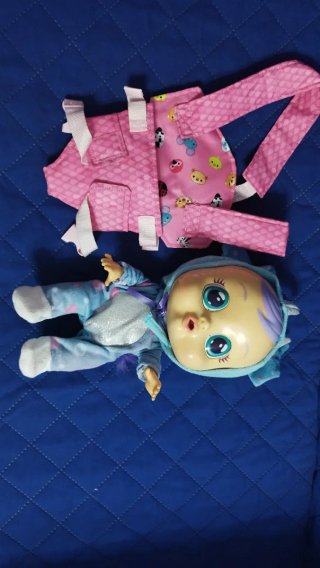 Muñeca Bebé Llorón Pijama Azul