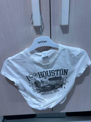 Crop top Bershka I Love Houston
