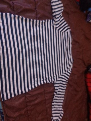 Jersey rayas azul y blanco entretiempo