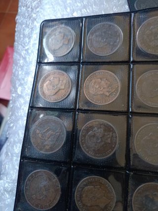Monedas Alfonso XII y XIII Cobre 5, 10 Céntimos