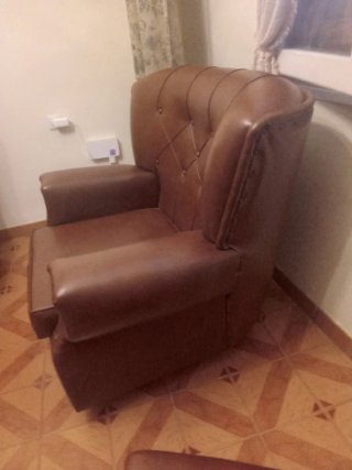 Sillón Polipiel Chester Marrón