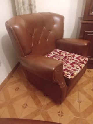 Sillón Polipiel Chester Marrón