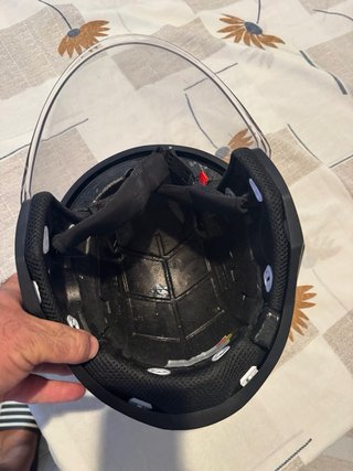 Casco Moto LS2 Negro con Visera Transparente