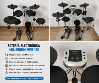 Batería Electrónica Millenium MPS-150
