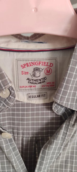 Camisa Springfield cuadros vintage Talla M grande.