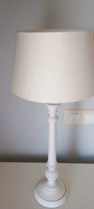 Conjunto 2 Lámparas Mesa/Salón blanco base