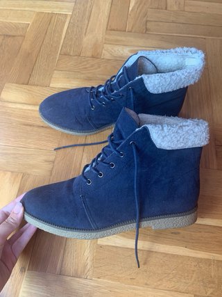 Botas invierno azul marino con lana