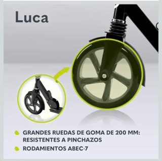 Patinete lionelo LUCA Urbano XXL hasta 100 kg