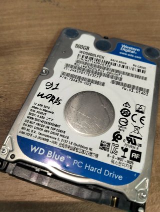 HDD WD Blue 500GB 2,5" SATA 5400rpm
