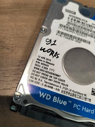 HDD WD Blue 500GB 2,5" SATA 5400rpm