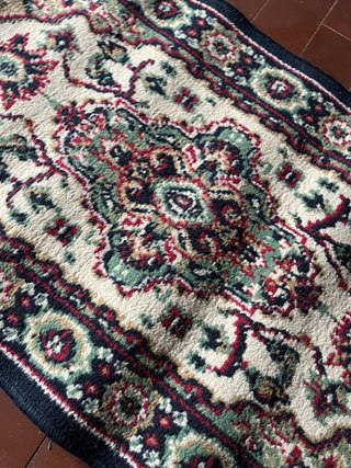 Tappeto lana beige multicolor