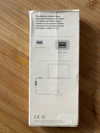 Adaptador Apple thunderbolt 2 a firewire 800 A1463