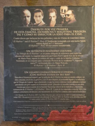 Blu-ray El Padrino Saga Completa Remasterizada