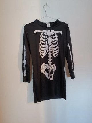 Disfraz esqueleto chica talla única