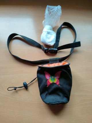 Bolsa magnesio escalada Pelzt + cinta exprés