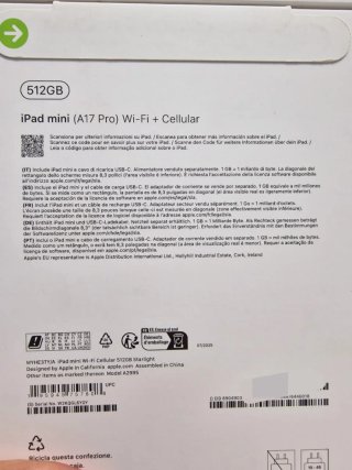 Apple iPad mini 512GB Wi-Fi + Celular Blanco