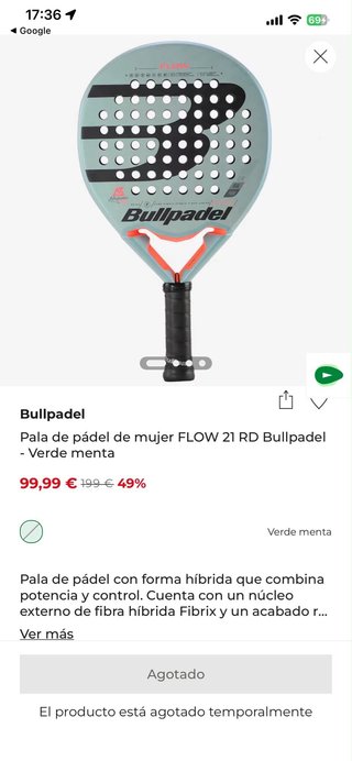 Raqueta de pádel