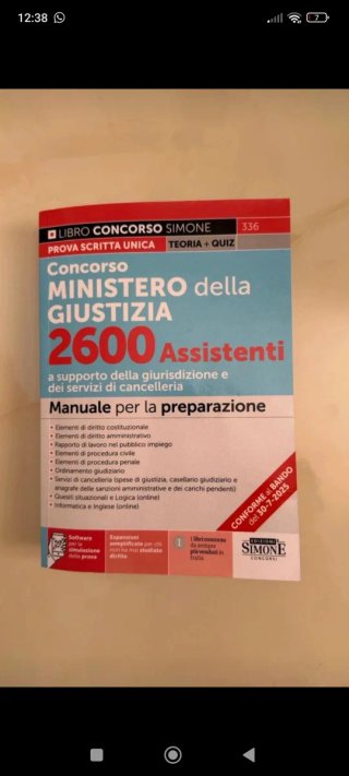 Manuale Ministero Giustizia Concorso