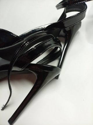 Sandalias tacón alto negras talla 42