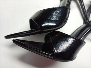 Sandalias tacón alto negras talla 42