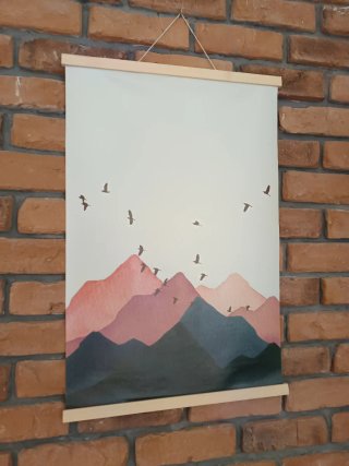 Cuadros decorativos de papel tipo lienzo y madera