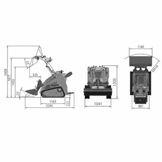 Minicargadora Orugas 560-800kg *PRECIO SIN IVA
