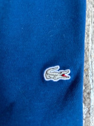 Polo Lacoste Slim Fit Azul Talla L